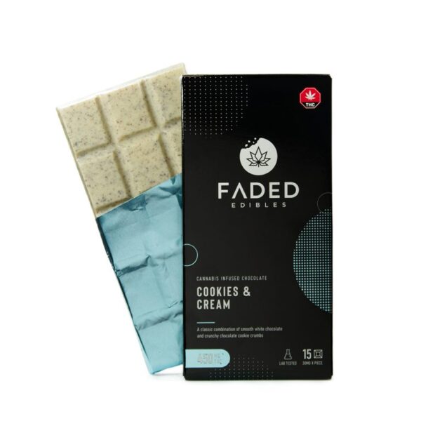 Faded Cannabis Co. Cookies & Cream Bar Edibles